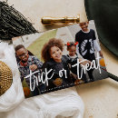 Search for white halloween cards Trick or treat