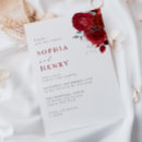 Search for scarlet wedding invitations Floral