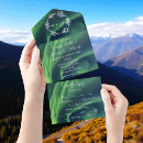 Search for northern lights wedding invitations Green
