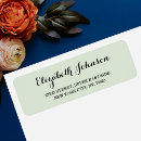Search for green and black return address labels Elegant