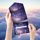 Search for night sky wedding invitations Purple