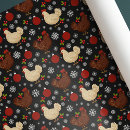 Search for chicken christmas wrapping paper Cute