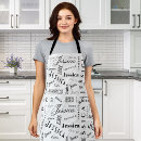 Search for lettering aprons Elegant