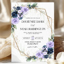 Search for navy and purple wedding invitations Couple