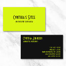 Search for chartreuse business cards Simple