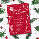 Search for disco christmas invitations Jingle and mingle