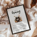 Search for baby is brewing thank you cards Whimsical