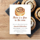 Search for bun invitations Watercolor cinnamon roll