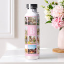 Search for pink water bottles Photo collage