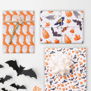 Search for happy halloween wrapping paper October birthday