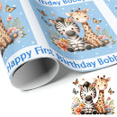 Search for zoo animal wrapping paper Zebra