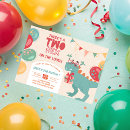Search for two rex birthday invitations Boy