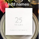 Search for silver anniversary wedding napkins 25 years