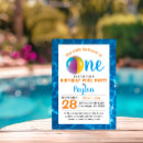 Search for beach ball birthday invitations Swimming