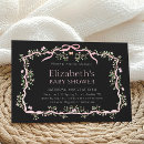 Search for pink and black baby shower invitations Mother to be