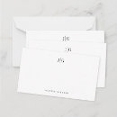 Search for name note cards Black and white