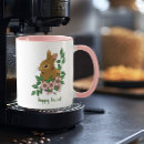 Search for bunny and flowers mugs Cute