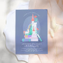 Search for castle birthday invitations Rainbow