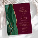 Search for burgundy and green wedding invitations Elegant
