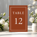Search for autumn numbers wedding table cards Modern