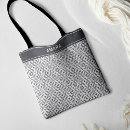 Search for greek key bags Black and white