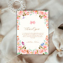 Search for baby in bloom thank you cards Botanical