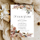 Search for fall floral bridal shower invitations Simple