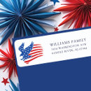 Search for memorial return address labels Fourth of july