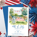 Search for memorial gathering invitations Stars and stripes