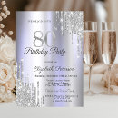 Search for purple 80th birthday invitations Surprise