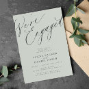 Search for green engagement party invitations Elegant