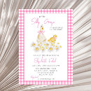 Search for rectangle daisy baby shower invitations Gingham
