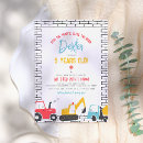 Search for vehicles birthday invitations Boy