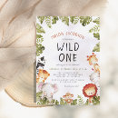 Search for wild one safari invitations Cute