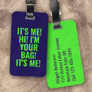 Search for neon luggage tags Green