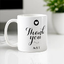 Search for wedding thank you mugs Black and white