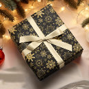 Search for black christmas wrapping paper Snowflake