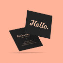 Search for trend business cards Typography