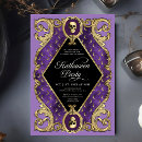 Search for purple black and gold invitations Vintage