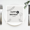 Search for 21st birthday napkins Script