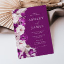 Search for plum purple wedding invitations Floral
