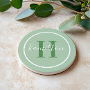 Search for sage green coasters Initial