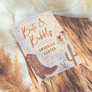 Search for boots and bubbly bridal shower invitations Boho