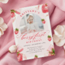 Search for strawberry 1st birthday invitations Pink bow