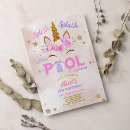 Search for unicorn pool party invitations Tropical
