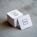 Search for rounded corners business cards Square