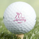 Search for 70th birthday golf balls Seventieth