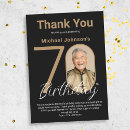 Search for 70th birthday thank you cards Milestone