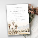 Search for palm birthday invitations Modern elegant