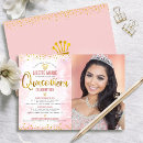 Search for pink gold quinceanera invitations Mexican spanish latina